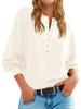 2025 European & American Women's Lantern Sleeve V-Neck Sweater