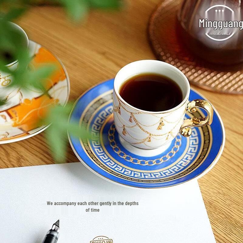 HANDUNYOU Vintage Luxury Ceramic Coffee & Tea Cup Set
