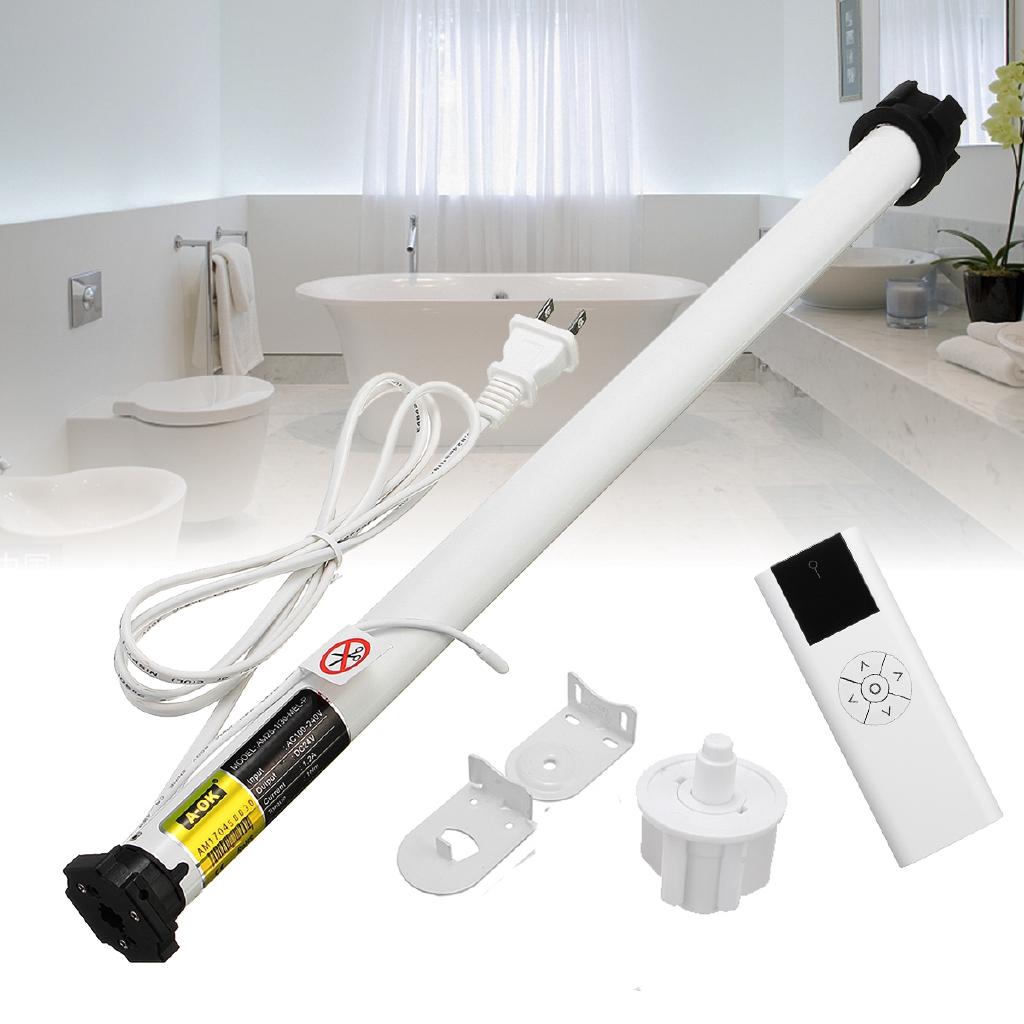 DIY Roller Shade Motor 25MM Electric Blind Tubular Intelligent Remote Control Pleated Blind Tubular Motor Kit AC100-240V