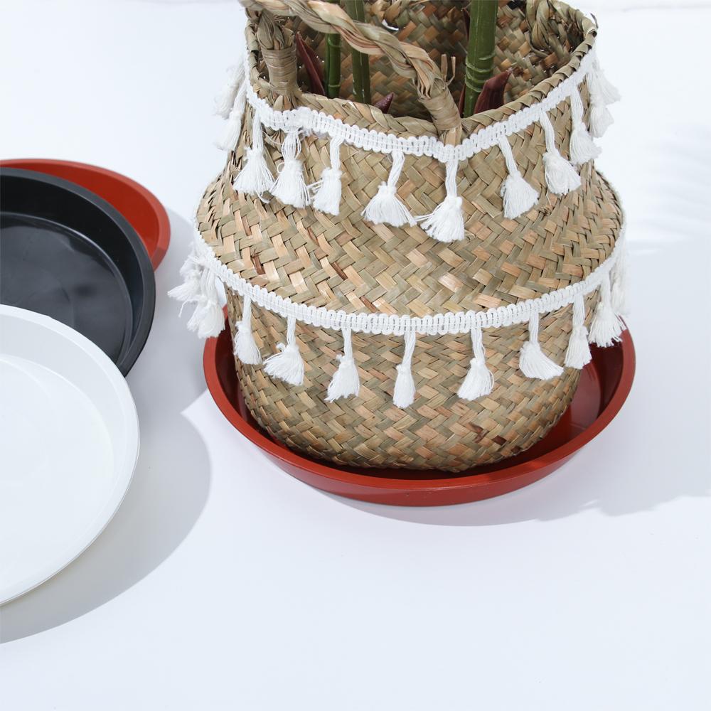 3Pcs Plastic Round Durable Plant Saucer Drip Trays Indoor Outdoor Plastic Tray Saucers