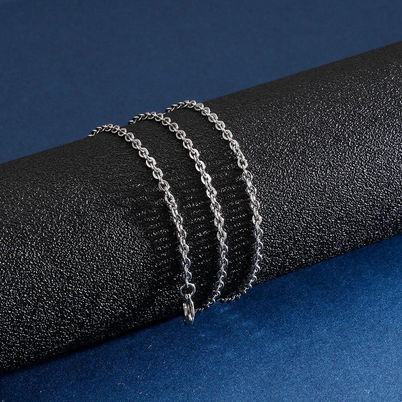 Lanț de gât cu pandantiv din oțel de titan de tip cruce, lanț de claviculă de modă