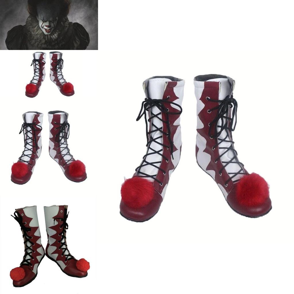 Authentic Joker Pennywise Cosplay It Horror Clown Killer Carnival Shoes Halloween Costume