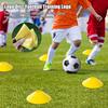 50Pcs Agility Soccer Cones Football Training Tools with Carry Bag Vibrant Color Reusable Sports Training Cones Practice Equipment
