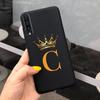 For Samsung Galaxy A50 A50S A30S Case Silicone Letters Crown Back Cover Phone Cases For Samsung A50 A 50 30 S A307F A507F Fundas