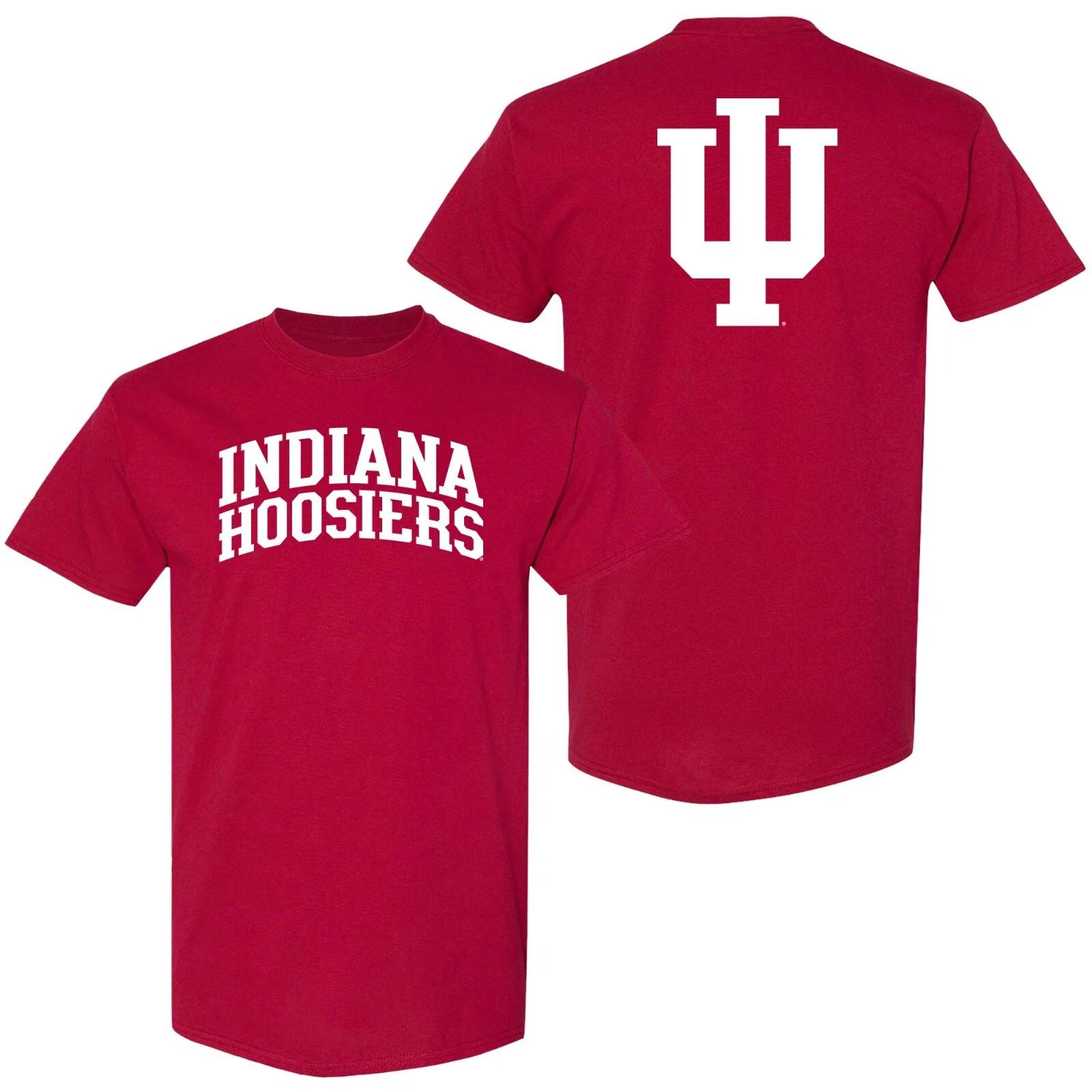 Indiana Hoosiers Front and Back Print T-Shirt - Cardinal L