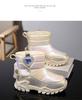 Children's Winter Snow Boots - Fleece-lined, Thick, Warm Cotton, Outdoor Steel Claw Design for Boys and Girls