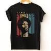 Nina Simone Singer T-shirt Black Short Sleeve All Sizes S-