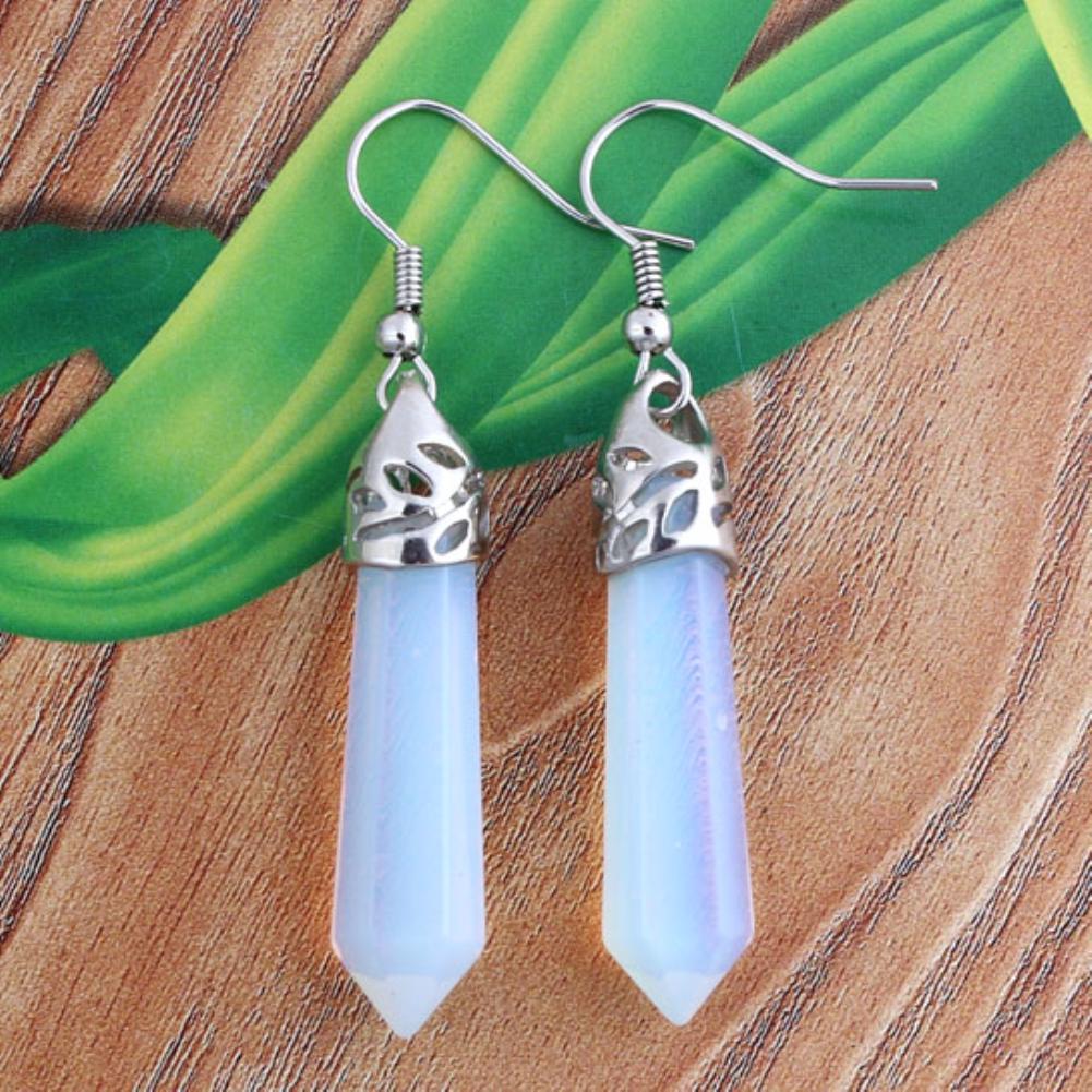 Dámské náušnice s háčkem se šestihranným hranolem Krása Módní dekor