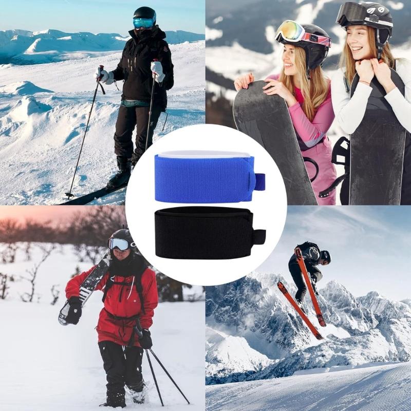 Snowboard Strap Ski Board Fixing Wrap Skis Snowboard Binding Strap Ski Fasteners Ski Tie Wrap Fastening Fixing Strap