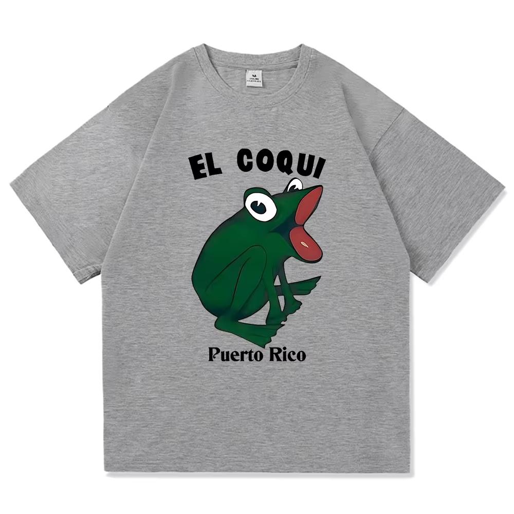 

Bad Bunny El Coqui Frog T Shirt 2026 Debi Tirar Mas Fotos Men Clothing Harajuku Unisex High Quality Cotton Tops Graphic T Shirts 4XL