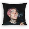 Rapper LLil Peep Hellboy Pillow Case Antidustmite Pillowcase Invisible zipper silky short plush Sofa cushion cover
