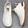 High-top Men's Shoes with Velvet Winter New Leather Sports Shoes Men's Trend Versatile Warm Casual Cotton Shoes