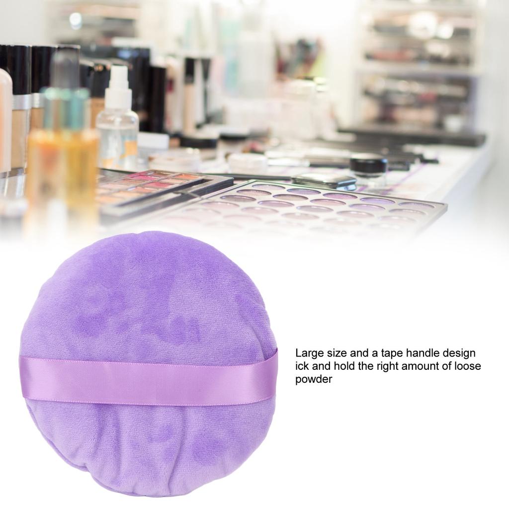 Powder Puff Wet Dry Use Washable Soft Swansdown   Large Round Loose Powder Puff for Makeup