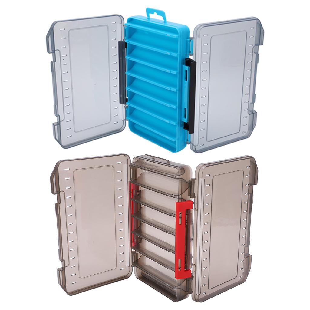 Double Sided Lure Box Breathable Ventilation Fall Protection Double Sided Fishing Box Anti Lost with