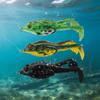 Floating Bait Frog Lure Double Propellers Soft Frog Lure Bass Fishing Lures  Bass Fishing