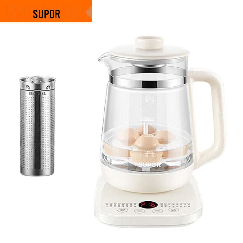 SUPOR 1.8L Glass Health and Tea Maker CN plug (adapter included)