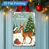 D FLAT Pc Metal Sign Christmas Deer Metal Sign D Flat Print Wall Art