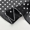 Korean Version of Classic Polka Dot Small Silk Scarf Women's Spring Thin Versatile Silk Cotton Small Scarf Triangle Scarf Sunscreen Small Headscarf