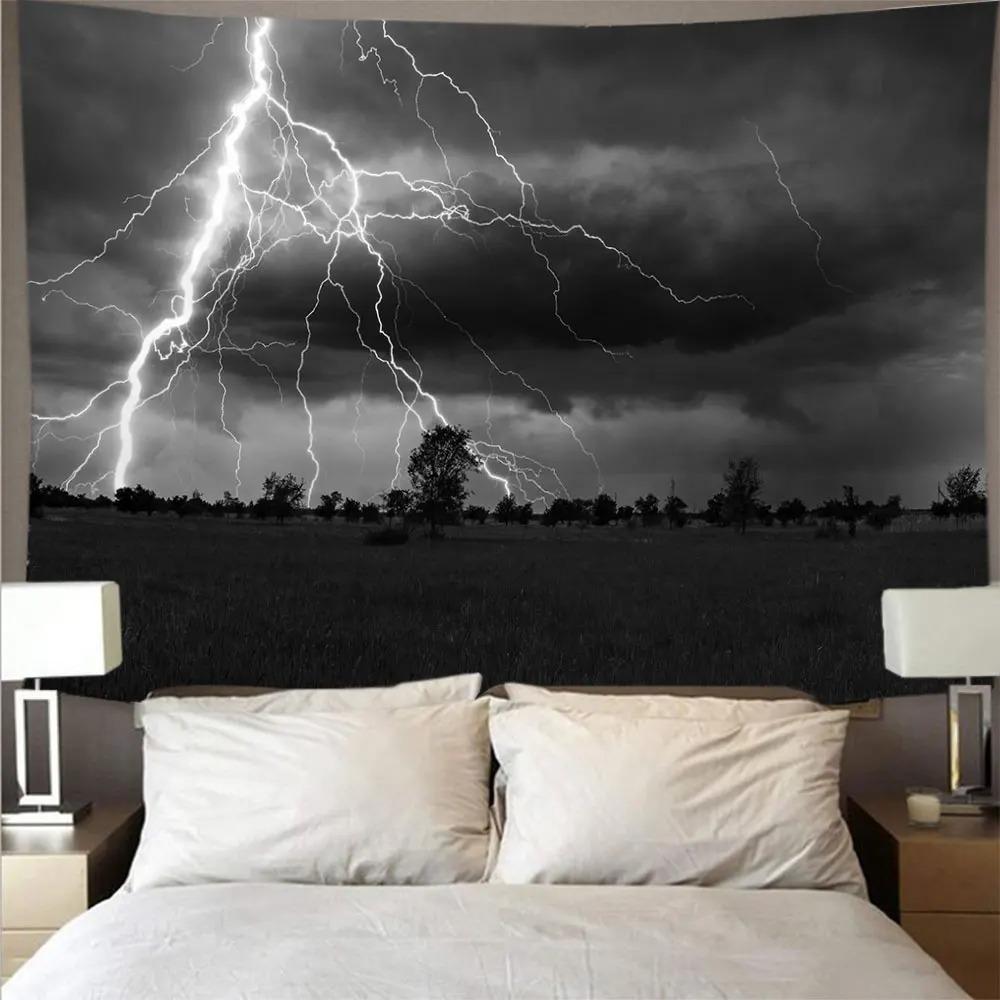 Космическая галактика Молния Узор Подвесной Ткань Спальня Гостиная Гобелен Домашнее — фото 7