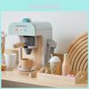 Wooden Kids Pretend Coffee Machine Toy For Children Age 2 To 5 With Realistic Design And Visual Skills Development