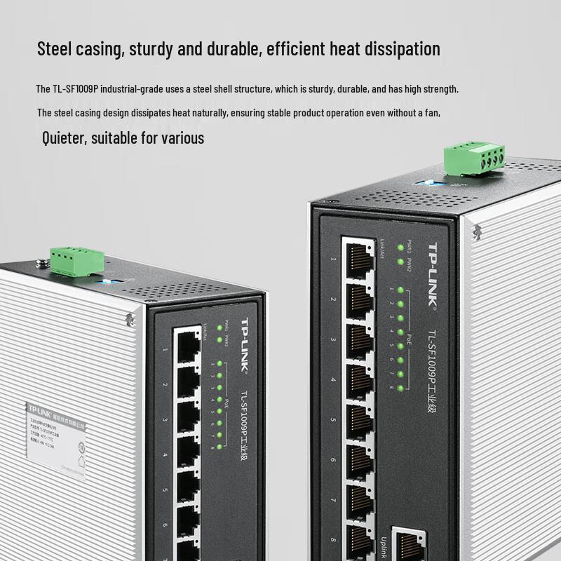 Tp-Link 9-Port 100Mbps Industrial PoE Switch CN Plug (adapter Included)