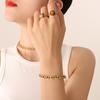 European Style Colorful Cubic Zirconia Jewelry Set with Diamond-Studded Necklace, Light Luxury Bracelet, and Exquisite Earrings