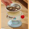 New High Footed Stainless Steel Cat Bowl Anti Slip Neck Protection Anti Black Chin Cat Food Bowl Cute Cat Dog Universal Pet Bowl