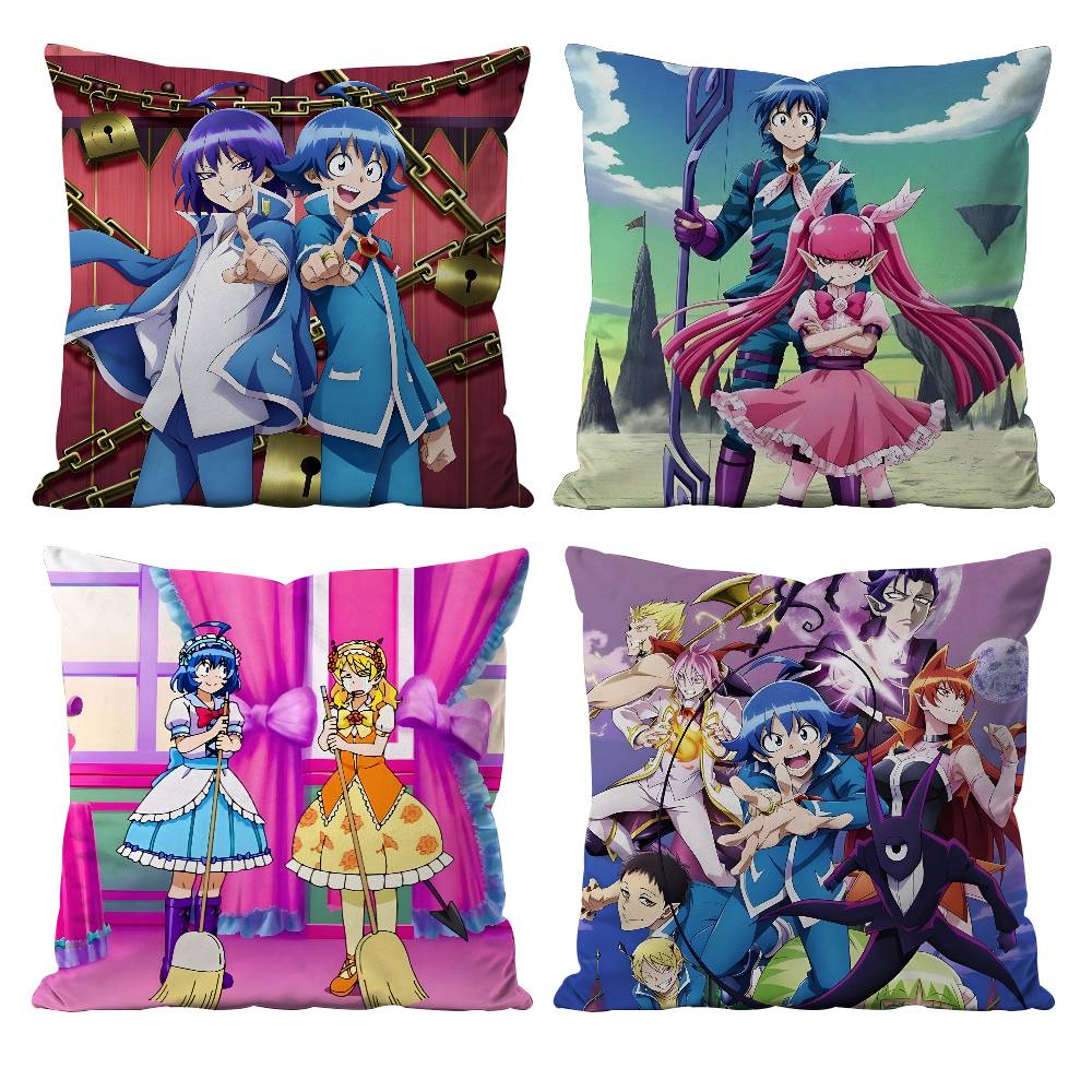 Anime Welcome To Demon School Iruma-kun Pillow Case Pattern Printed Pillowcase for Living Room Sofa Cushion Cover Bedroom Decor