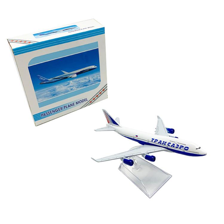 

16CM Alloy Airplane Model Russian Intercontinental Airlines 747 Collectible With Landing Gear Children s Toy Gift