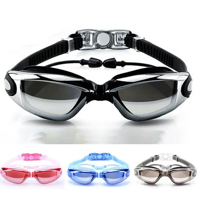 Swimming Goggles Adult Pool Glasses Anti Fog Men Women Uv Protection Optical Waterproof Swim Eyewear With Earplugs