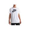 Nike Nsw Icon Futura Casual Sport Breathable Letter Print Crew Neck Short Sleeve T-Shirt Men Tops White AR5004-101