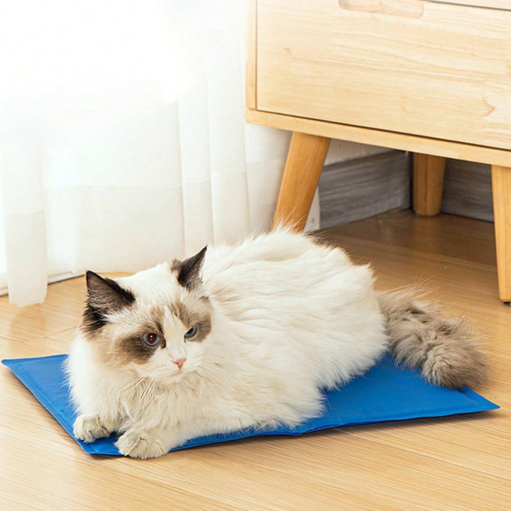 1pc-Pet Cooling Pad, Self-Cooling Dog Bed Mat, Summer Heat Relief Dog Cushion Mat Sleeping Blanket