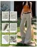 American-Style Low-Rise Stretchy Micro-Flare Jeans for Women - 2026 Spring Collection, Loose Fit Bell Bottoms