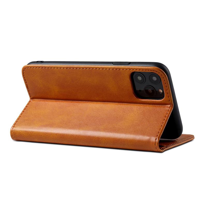 EUCAGR Luxury Leather Flip Phone Case For iPhone 15 14 13 12 11 Pro Max Plus Mini SE3 XS Max XR Wallet Cover With Card Slot