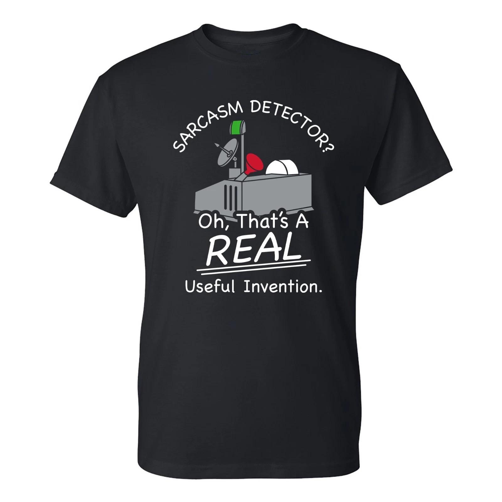 UGP Campus Apparel Sarcasm Detector - Adult Cartoon Satire Sarcastic T-Shirt XL
