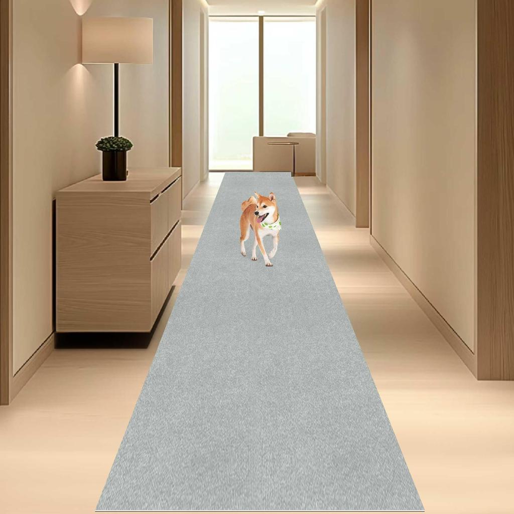 Exclusive HAODEMI Hallway Carpet Kitchen Long Reduces Leg and Back Stair Kitchen 4mm Thick PU Comfortable Compatible with Underfloor Noise Reduction