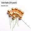 Cake Decoration Balls: Gold & Silver Spheres for Baking & Christmas Decor