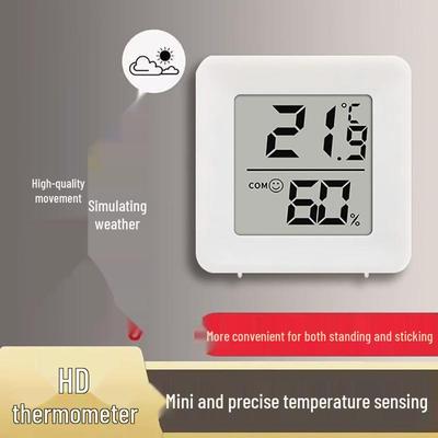 Top-Bewertetes Elektronisches Digitales Innen-Hygrometer Thermometer - Kompaktes, Aufstellbares, Klebbares, Wandmontierbares Modell