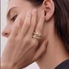 Ring - LUXENTER - Ximara - Metal Alloy - 18 Carat Yellow Gold - Cubic Zirconia