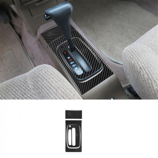 3Pcs Carbon Fiber Interior Gear Shift Cover Trim For Honda Civic 1992-1995
