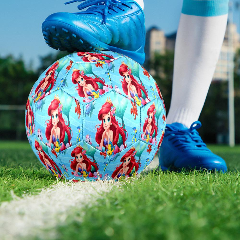 1PC Cartoon Mermaid Size 5 Soccer Balls, High-Quality, Anti-Slip, Protective Football, a Unique Gift Suitable for Birthdays, Christmas
