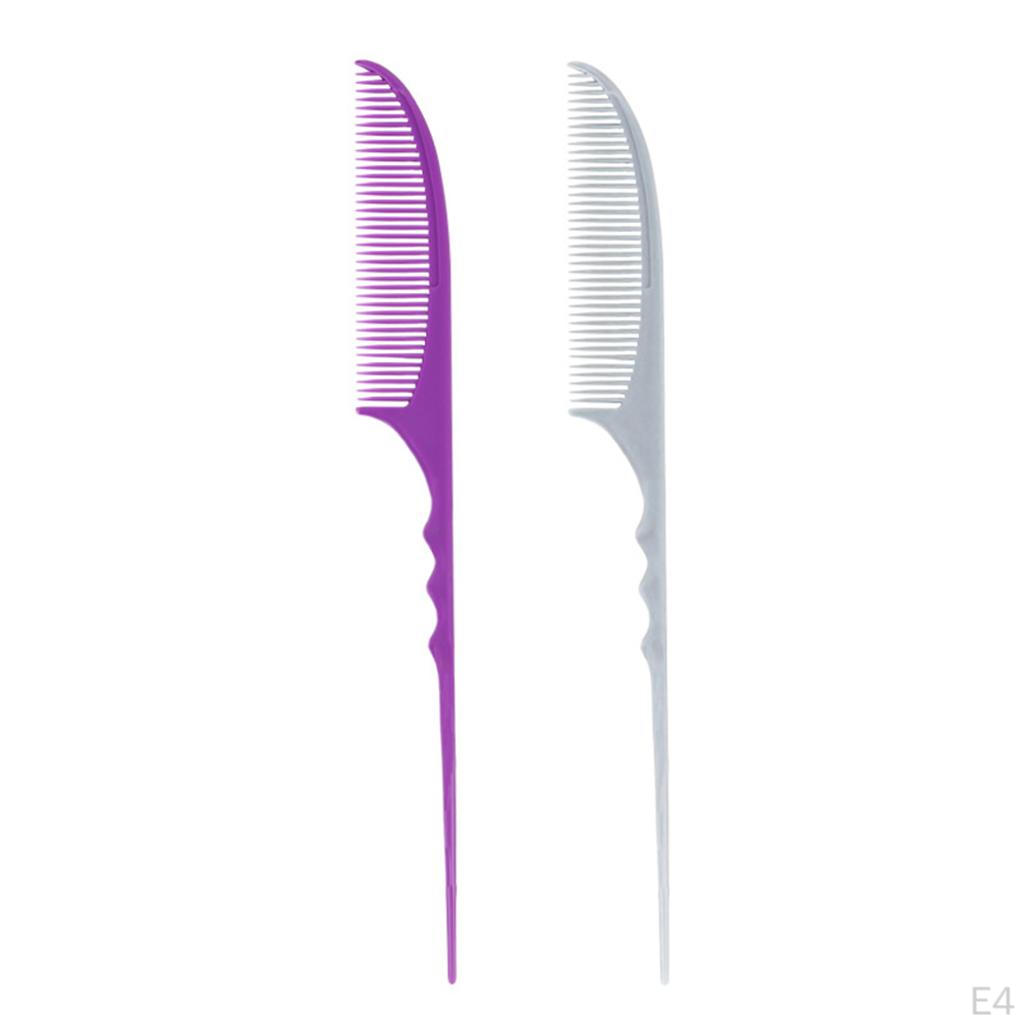 Comb Plastic Pin Tail Resistant Teasing Comb, Ergonomic Designed, Comfortable to Hold And Easy