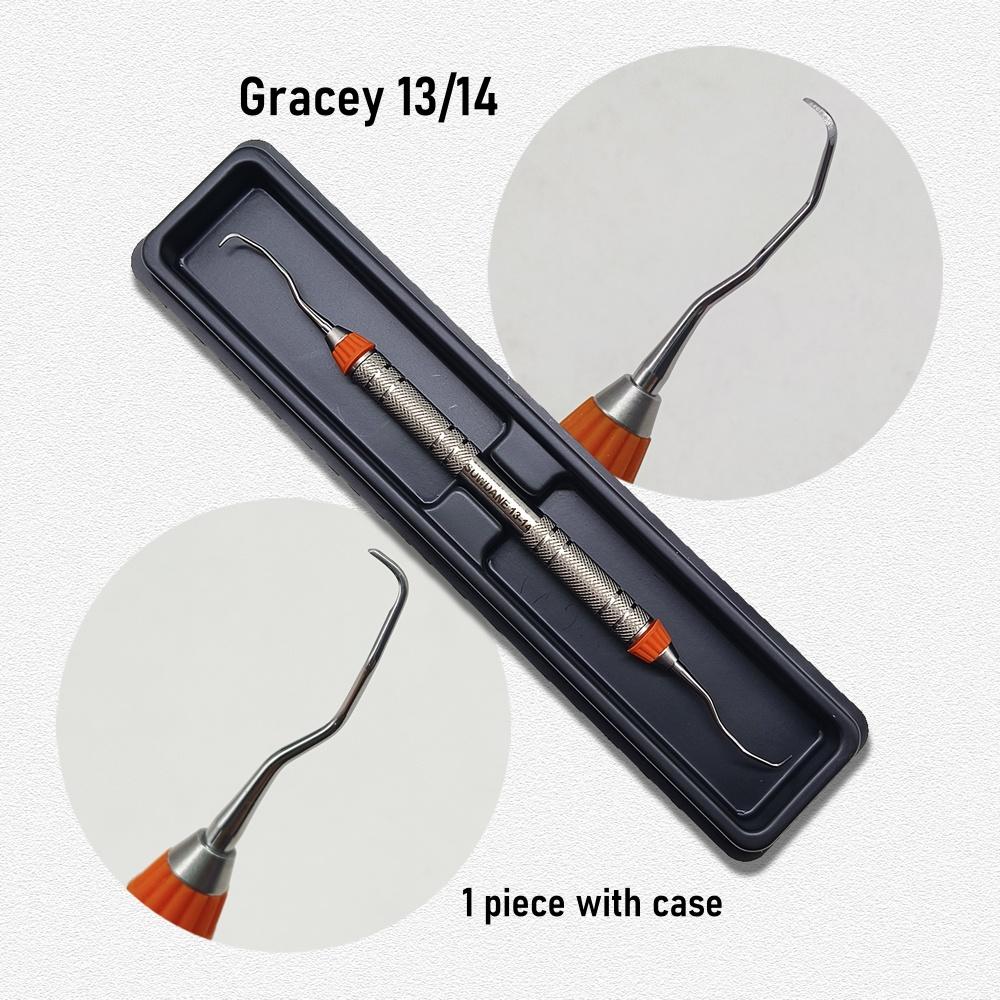 1 stk Høykvalitets Dental Gracey kuretter Periodontal skaler Rustfritt stål Periodontale benkuretter Perio