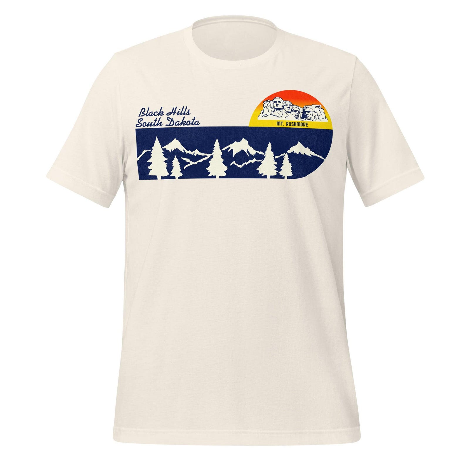 Mt. Rushmore T-Shirt: Retro Black Hills South Dakota - Cotton Tee 4XL