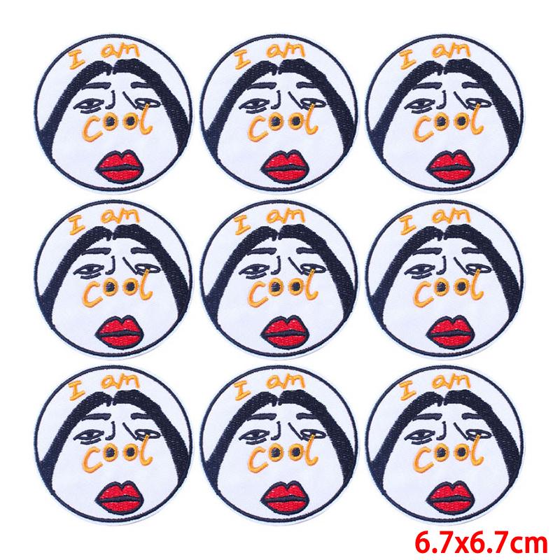 10 Pcs/lot Wholesale Embroidery Patch Iron On Patches For Clothing Patches On Clothes Jackets Decor Applique Sew Supplies