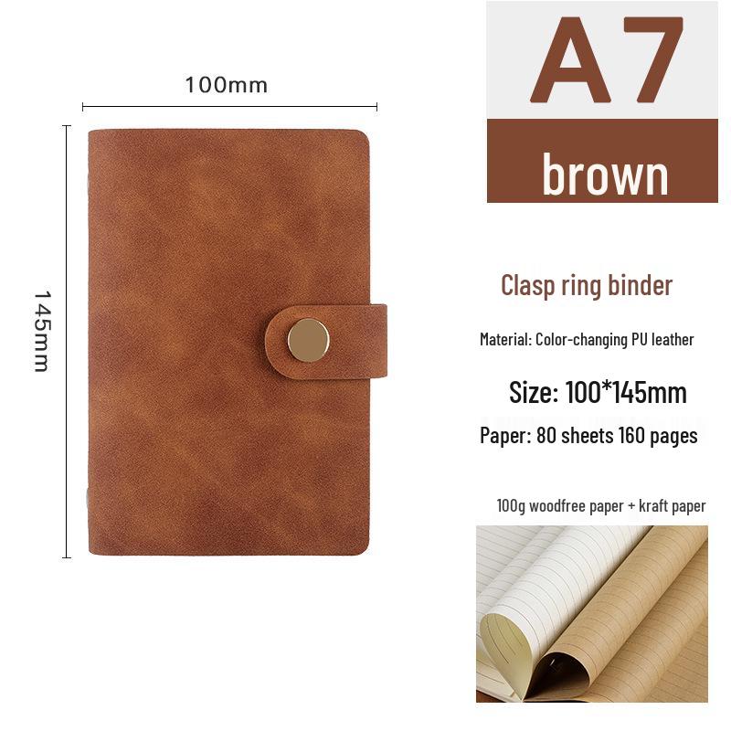Retro A5/A6/A7 Loose-Leaf Business Journal & Office Diary