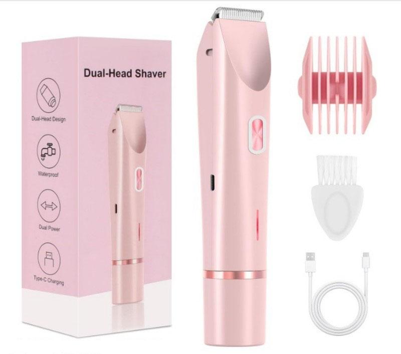 Elektrisk barberhøvel kvinne barbermaskin Smertefri kvinner bart Epilator Ben Bikini Kroppshårtrimmer for kvinner Ansiktsepilator Hårfjerner