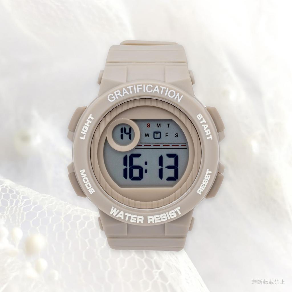 Fieldwork Digital 3 ATM Water WP Women's Watch, Resistant, Dane, Gray, YM122-3