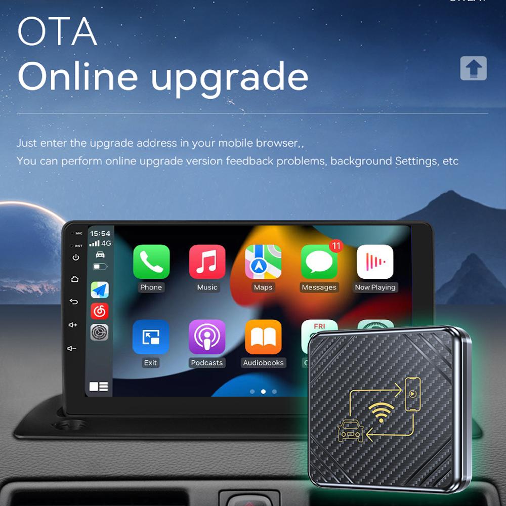 Wired To Wireless 2 In 1 AI Box Carplay Wif & Bluetooth 5.0 Android Auto Plug and Play Carplay Wireless Adapter for VW Toyota