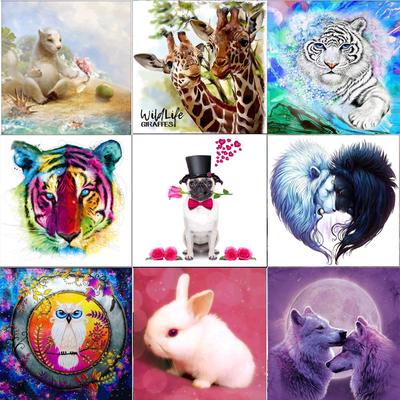 5D Diamond Painting Animal Series Sticker Diamond Embroidery Diamond Mosaic Pattern Home Decoration